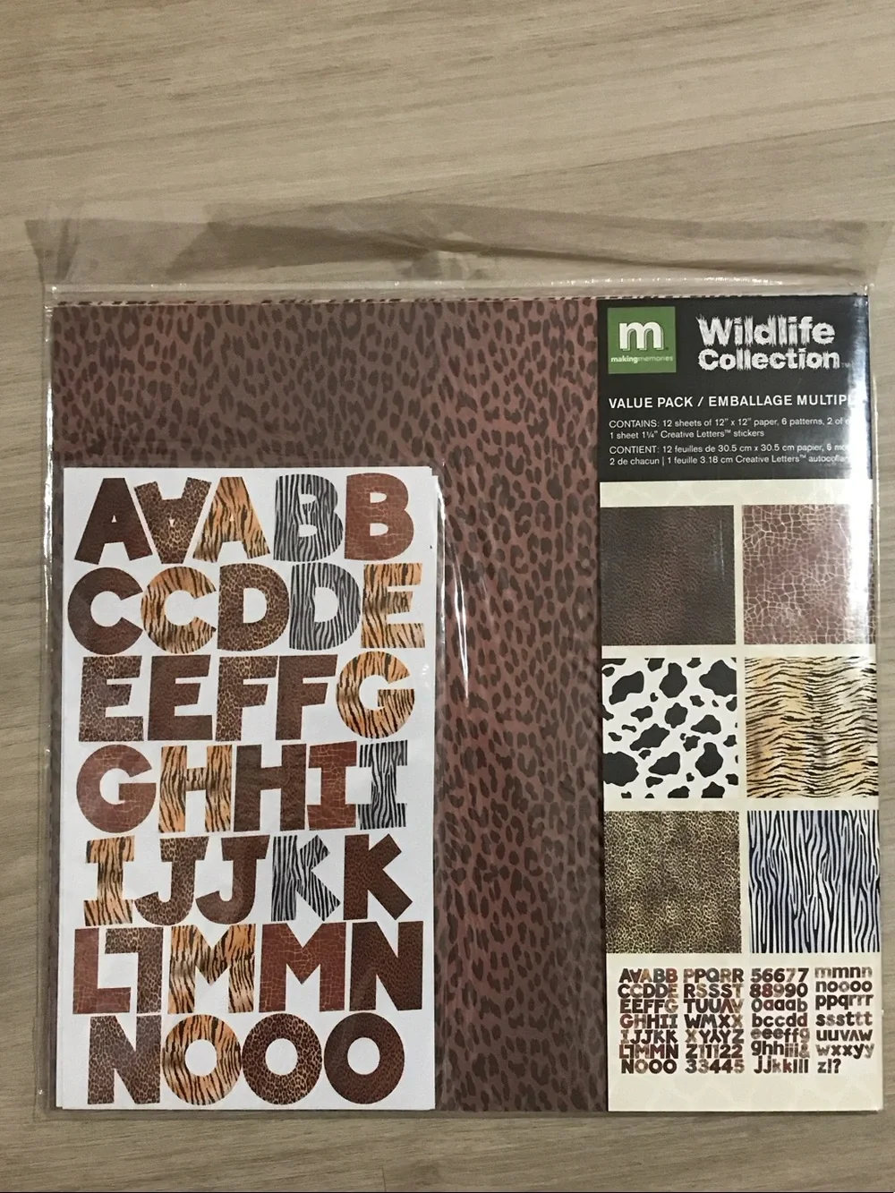 DCWV The Screen Print Stack Neutral Paper Pack with Navy & Brown Accents